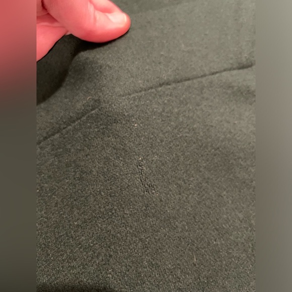 VTG 50’s-60’s Ruby Martin 100% Wool Emerald Green Lined Trench Coat Size 16P USA - Picture 12 of 15